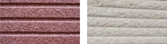 画像:店内の素材、ザラザラ感が出る壁紙