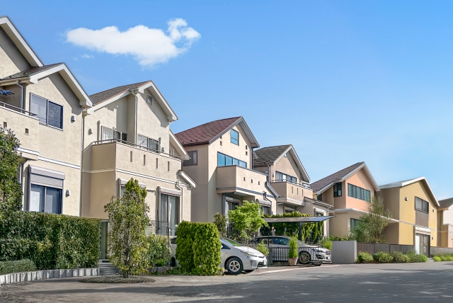 姫路市の外壁塗装を施工する住宅をイメージした画像