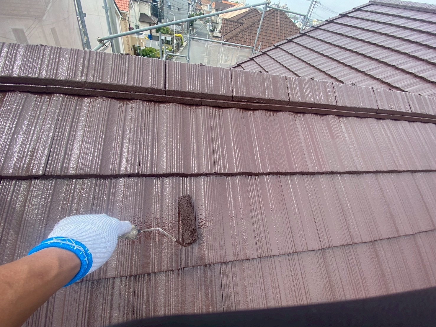 屋根/上塗り