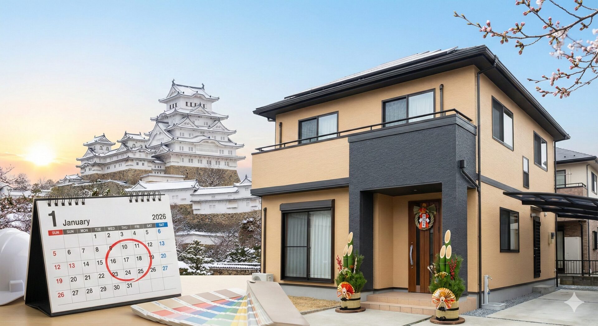 【2026年スタート】あけましておめでとうございます！姫路の外壁塗装、春に成功させるなら「1月」が勝負の分かれ目？プロが教える年明けの動き方