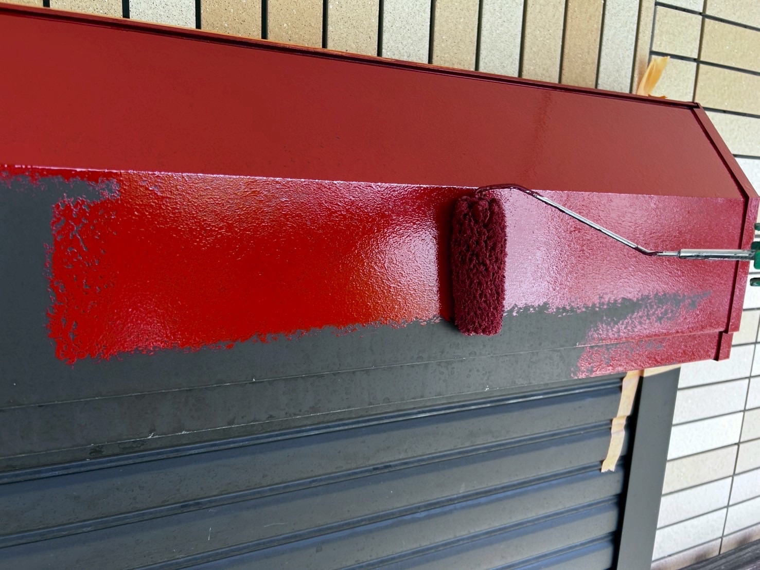 シャッターボックス/下塗り