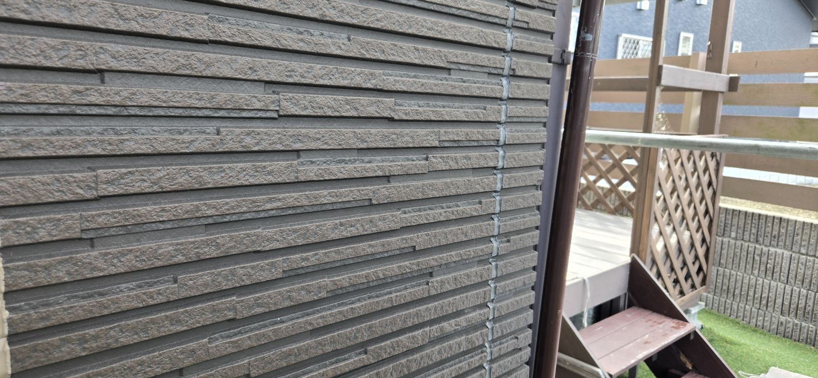 一般戸建て住宅の外壁塗装の施工前の様子