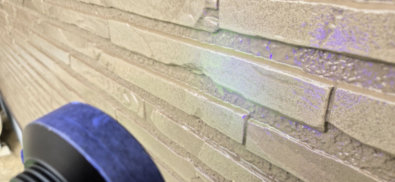 一般戸建て住宅の外壁塗装の完成の様子